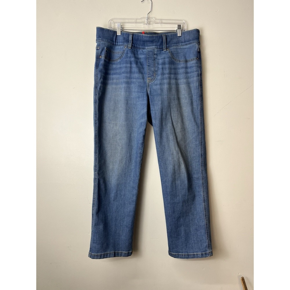 Spanx Xl 1x Denim Jeans Straight Leg Leg Loose